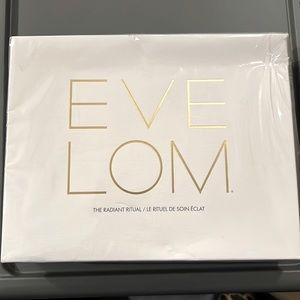 NEW Eve Lom Radiant Ritual Set cleanser, mask, brightening cream, kiss mix